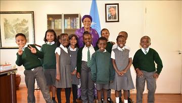 Aga Khan Academy, Nairobi - Junior School students visit the United Nations Office at Nairobi 