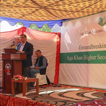 Ground-breaking ceremonies for three school buildings a part of AKES, Pakistan