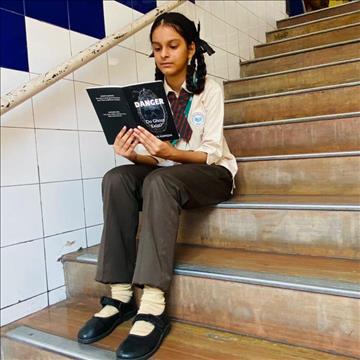 Budding author from the Diamond Jubilee High School for Girls, Mumbai 